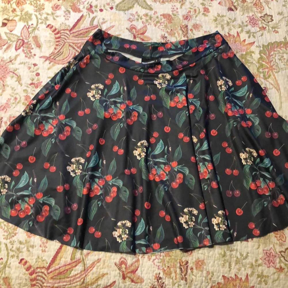 Blackmilk Cherry Skater Skirt